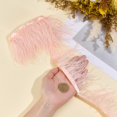 2M Fashion Fibre Imitation Ostrich Feather Trimming DIY-GF0014-47A-1
