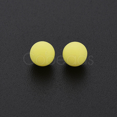 Opaque Acrylic Beads PAB702Y-B01-01-1