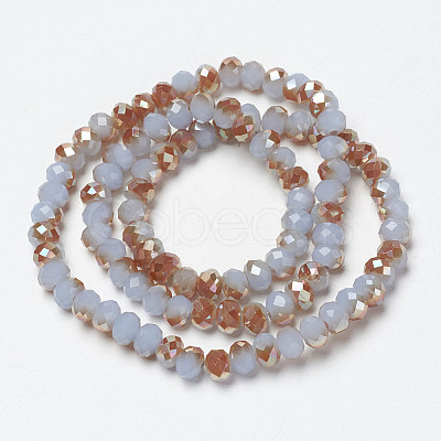 Electroplate Glass Beads Strands EGLA-A034-J4mm-J05-1