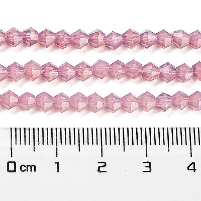 Baking Paint Transparent Glass Beads Strands DGLA-F029-J4mm-1