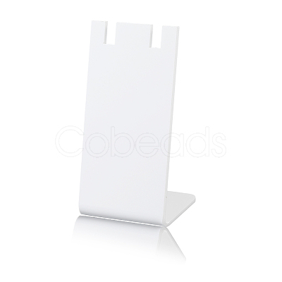 10Pcs L Shaped Acrylic Single Necklace Display Stands NDIS-SC0001-02B-1