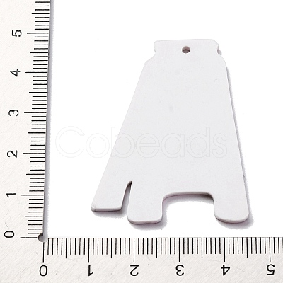 Caution Mark Acrylic Pendants OACR-Q055-02A-1