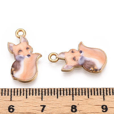 Painted Alloy Pendants PALLOY-P288-05G-07-1