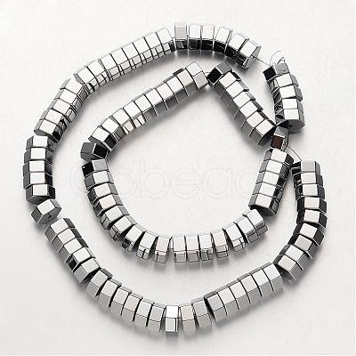 Electroplate Non-magnetic Synthetic Hematite Bead Strands G-F300-15-01-1