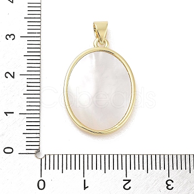 Rack Plating Brass Pave Shell Pendants KK-Z064-28G-02-1