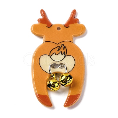 Christmas Theme Acrylic Pendants OACR-Q098-01A-1