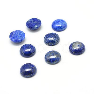 Natural Lapis Lazuli Gemstone Cabochons G-T020-6mm-13-1