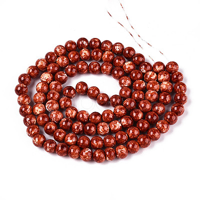 Baking Paint Glass Beads Strands DGLA-N016-8mm-06-1