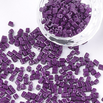 Baking Paint Glass Beads SEED-S023-11A-02-1