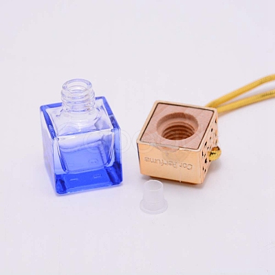 Car Hanging Air Freshener Glass Bottles DJEW-WH0008-10A-1