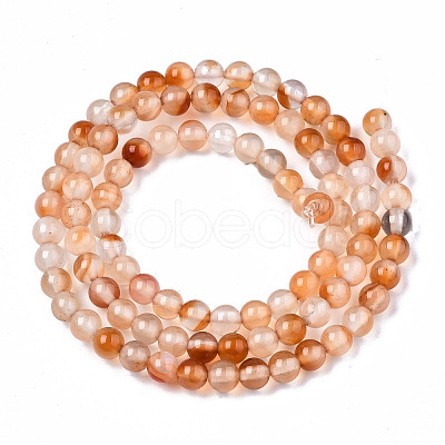 Natural Pink Agate Beads Strands G-S359-239-1