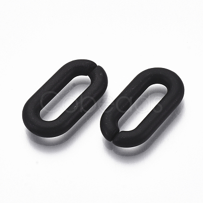 Spray Painted CCB Plastic Linking Rings CCB-R104-12D-01-1