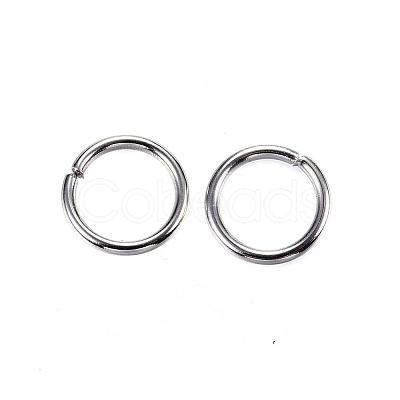 Tarnish Resistant 304 Stainless Steel Open Jump Rings STAS-D448-098P-8mm-1