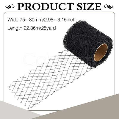 25 Yards Polyester Mesh Ribbons DIY-WH0002-90B-1