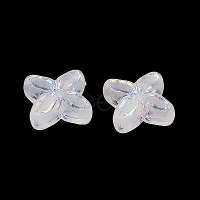 Frosted Transparent Acrylic Beads X1-OACR-P029-09B-05-1
