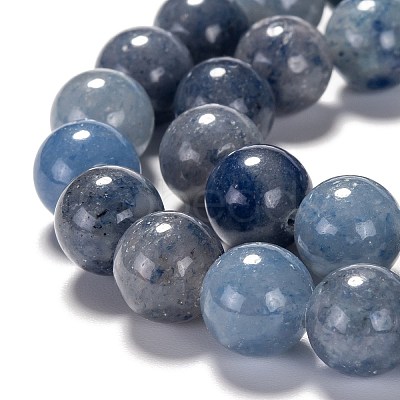 Dyed & Heated Natural Blue Aventurine Beads Strands LS-G-F380-10mm-1
