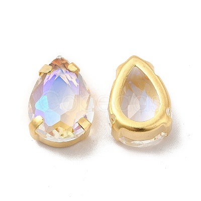 Moonlight Effect Teardrop Sew on Rhinestone GLAA-P055-03B-G06-1