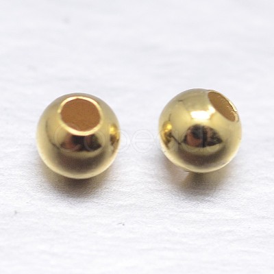 Round 925 Sterling Silver Spacer Beads Y-STER-M103-04-2mm-G-1