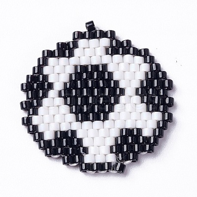 Handmade Loom Pattern MIYUKI Seed Beads PALLOY-MZ00066-01-1