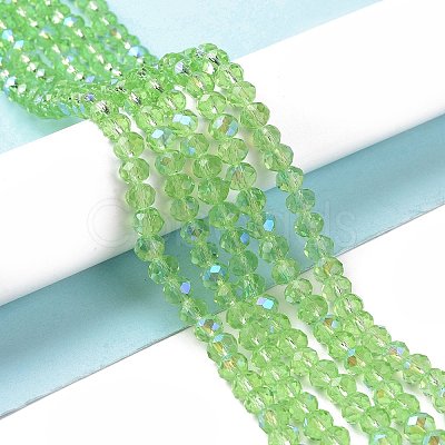 Electroplate Glass Beads Strands X1-EGLA-A034-T4mm-L17-1