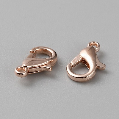 Brass Lobster Claw Clasps FIND-WH0110-696RG-1
