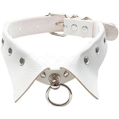 PU Leather Collar Choker Necklaces for Women NJEW-CL0001-23B-1