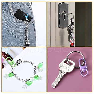 22Pcs Zinc Alloy Baking Paint Swivel Snap Hook Clasps FIND-YW0010-50-1