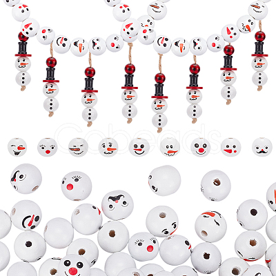 108Pcs 9 Styles Schima Wood Beads WOOD-AR0001-51-1