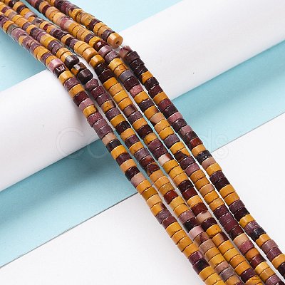 Natural Mookaite Beads Strands G-F631-A51-1