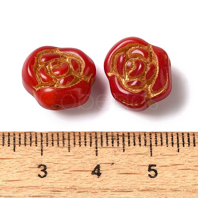 Opaque Lampwork Beads LAMP-P065-02B-13-1