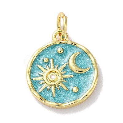 Rack Plated Brass Enamel Pendants X-KK-Z039-02A-1