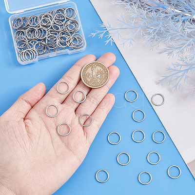 100Pcs 304 Stainless Steel Linking Ring STAS-UN0041-24-1