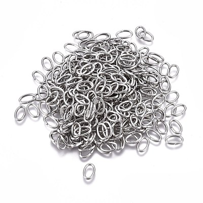 Tarnish Resistant 304 Stainless Steel Open Jump Rings STAS-F250-11P-R-1