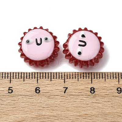 Fuuny Baking Paint Glass Enamel Beads LAMP-Q045-01C-1