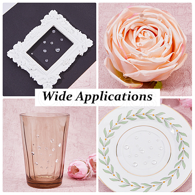 Plastic Self-Adhesive Rhinestone Stickers DIY-WH0430-637-1