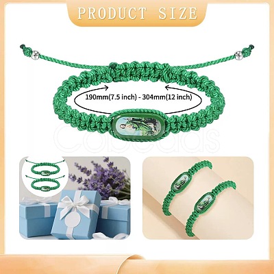 Cotton Cord Braided Bracelets FS-WG5D436-01-1