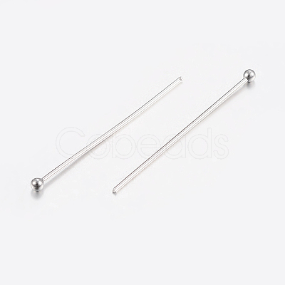 Tarnish Resistant 304 Stainless Steel Ball Head Pins X-STAS-K172-30P-05-1