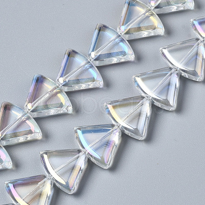 Electroplate Glass Beads Strands EGLA-N008-002-A01-1