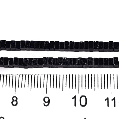 Synthetic Blue Goldstone Beads Strands G-N342-68-1