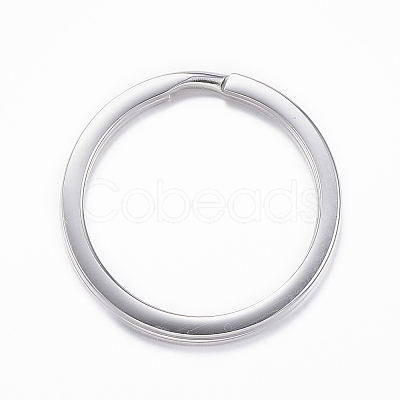 Tarnish Resistant 304 Stainless Steel Split Key Rings Hand Polished LS-STAS-H383-29P-1