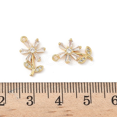 Brass Micro Pave Cubic Zirconia Pendants X1-KK-C099-02G-03-1