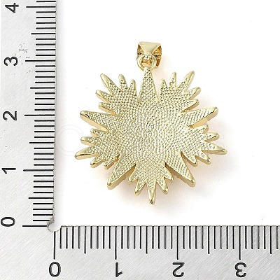 Brass Micro Pave Clear Cubic Zirconia Pendants KK-Q813-12A-G-1