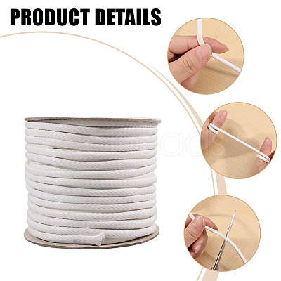 30M Braided Waxed Polyester Cords YC-WH0011-03B-1