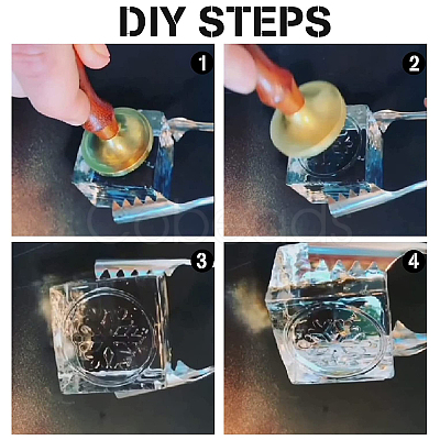 Olycraft 1Pc Brass Stamp Head DIY-OC0008-42C-1