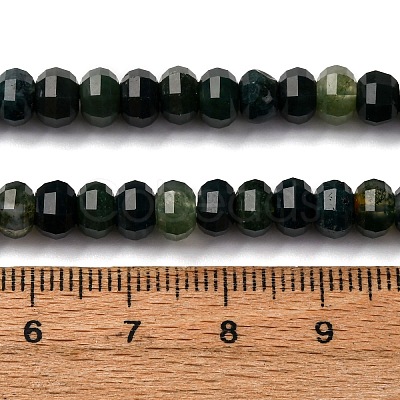 Natural Moss Agate Beads Strands G-P587-D09-01-1