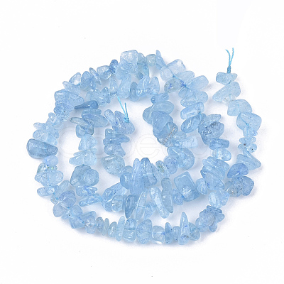 Natural Aquamarine Beads Strands X-G-S363-019-1