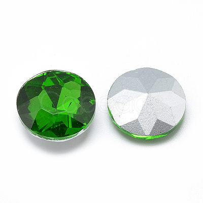 Pointed Back Glass Rhinestone Cabochons RGLA-T029-10mm-20-1