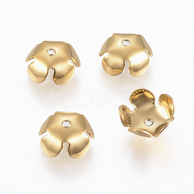 Ion Plating(IP) 304 Stainless Steel Bead Cap STAS-E145-06G-1