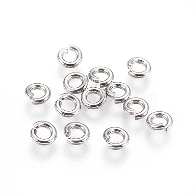 Tarnish Resistant 304 Stainless Steel Saw Cut Open Jump Rings STAS-P212-25P-12-1