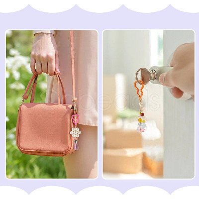 10Pcs Spray Painted Spring Gate Rings FIND-TA0008-87-1